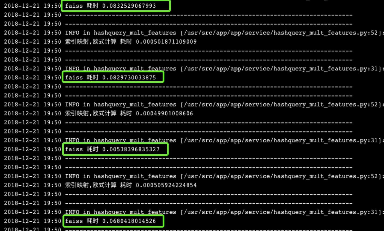 CPU=1 & OMP_NUM_THREADS=10 faiss 检索时间