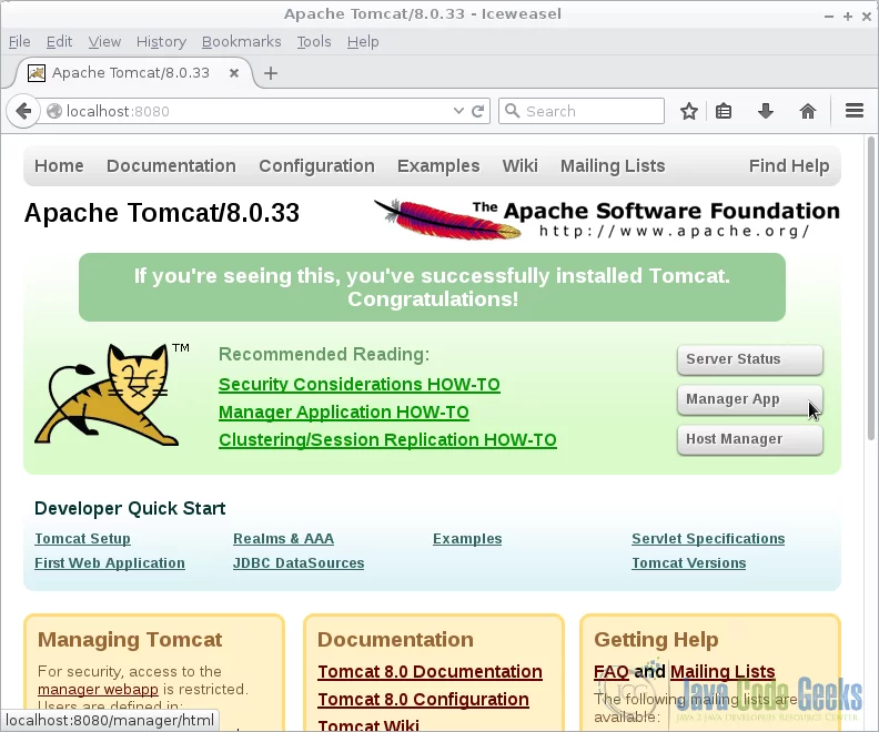 5 Tomcat 欢迎