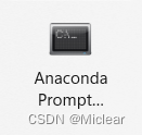 打开anaconda prompt