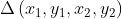 \Delta\left ( x_{1},y_{1},x_{2},y_{2} \right )