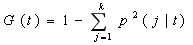 Gini(t)  = 1 - ∑Math.pow(p,2)(j|t)