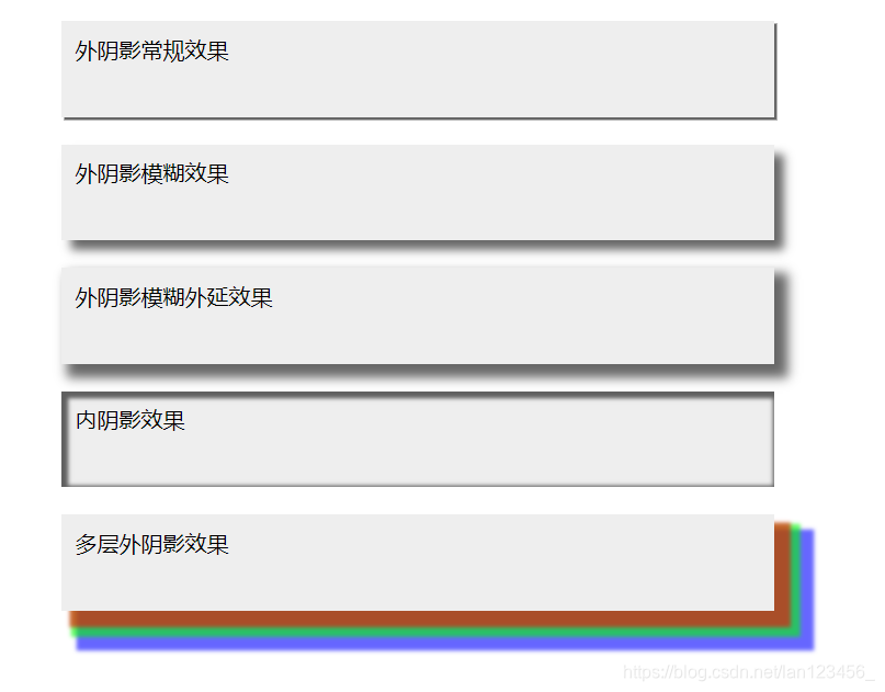 盒子阴影效果