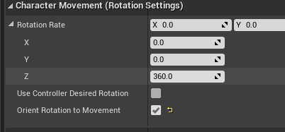 Orient Rotation to Movement