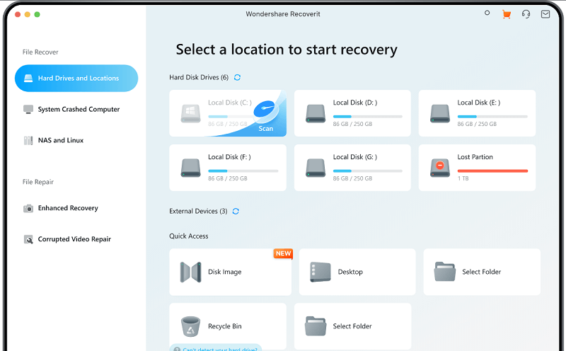 Wondershare 万兴恢复专家 Mac 版数据恢复