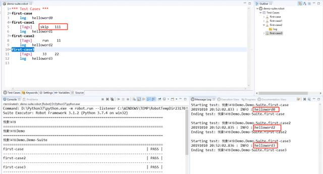 Robotframework-RED-运行或跳过指定tag的case