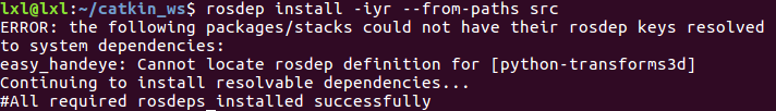 rosdep error