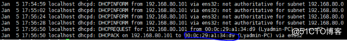 Centos 7 DHCP 安装和配置