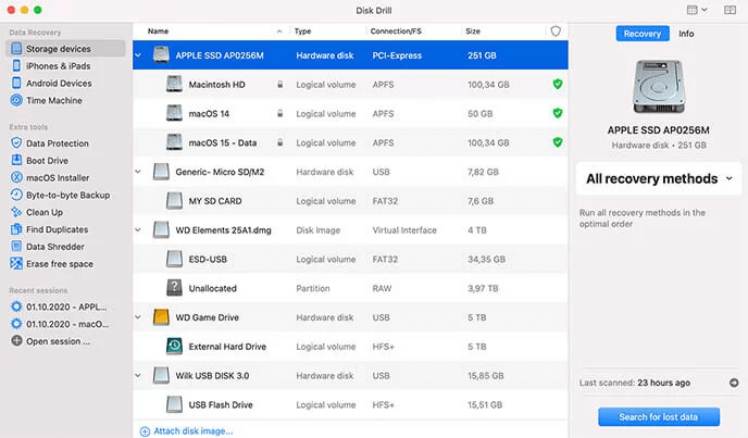 适用于 Mac 的磁盘钻取