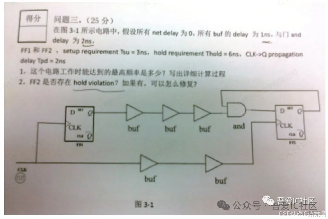 电路最高工作频率计算题目