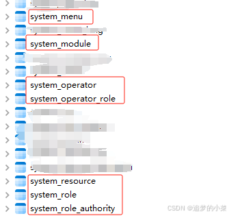 表结构