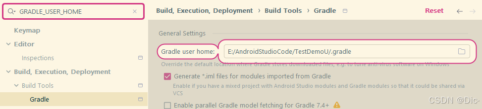 Gradle General Settings