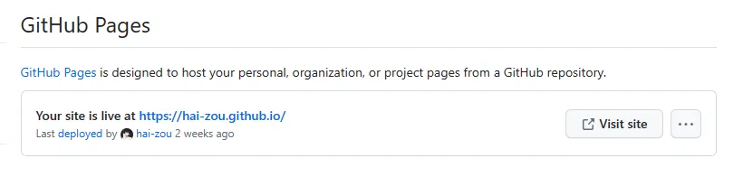 Github Pages