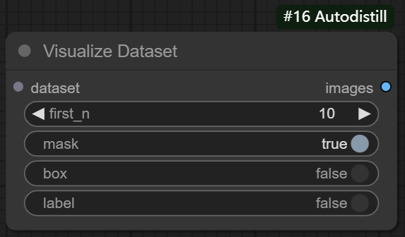 visualize dataset node