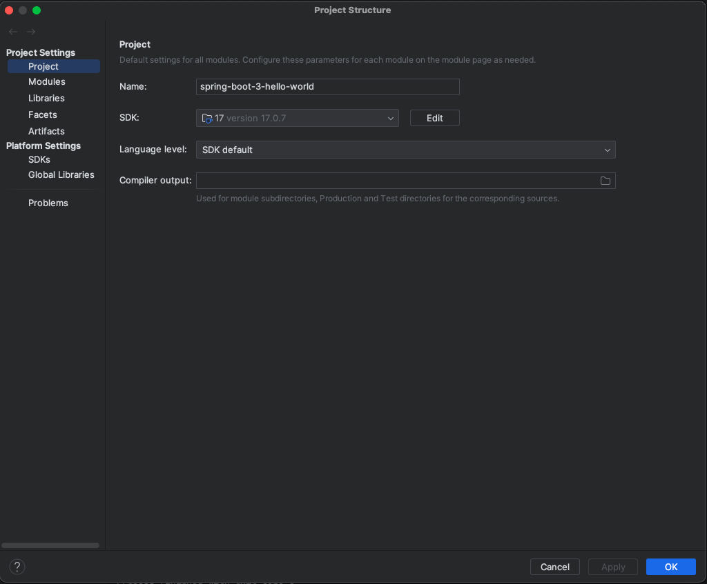 IntelliJ Idea Project Structure