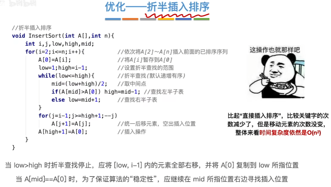 数据结构（七）——排序——插入排序算法优化代码.png