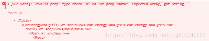 1.报错：data是一个Array值，可是，获得的却是一个String.