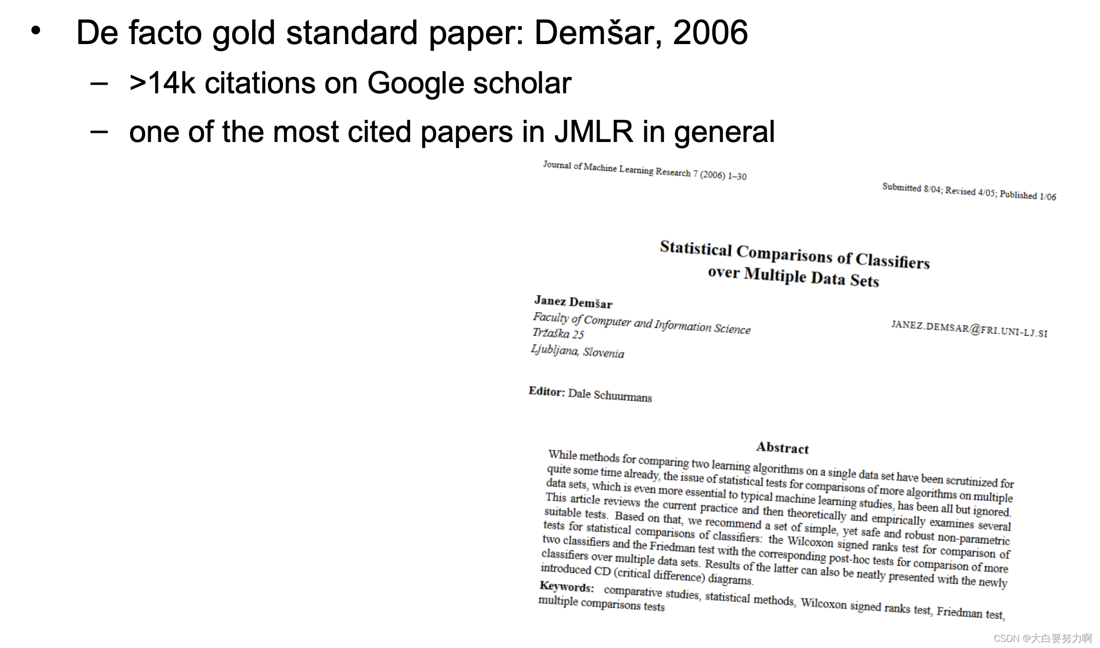 General Comparison of Methods