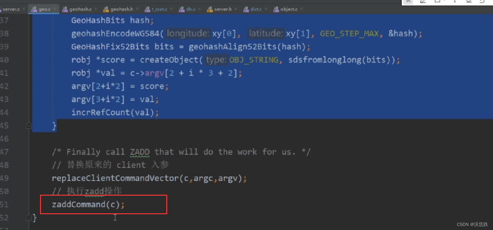 25.geoadd底层源码_3_内部最后调用zset相关指令(此处zadd