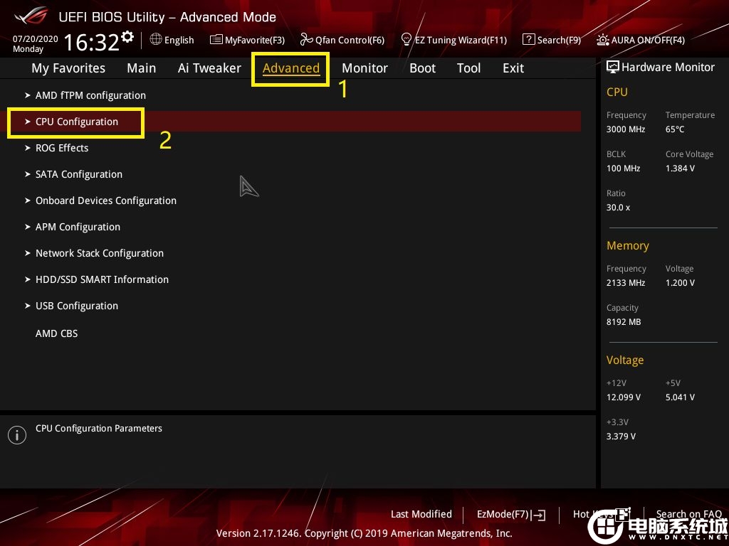 CPU Configuration