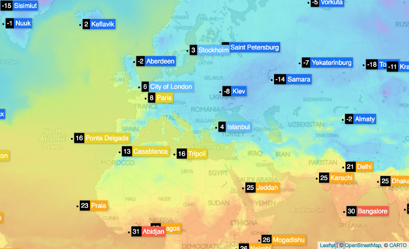 OpenWeather 地图