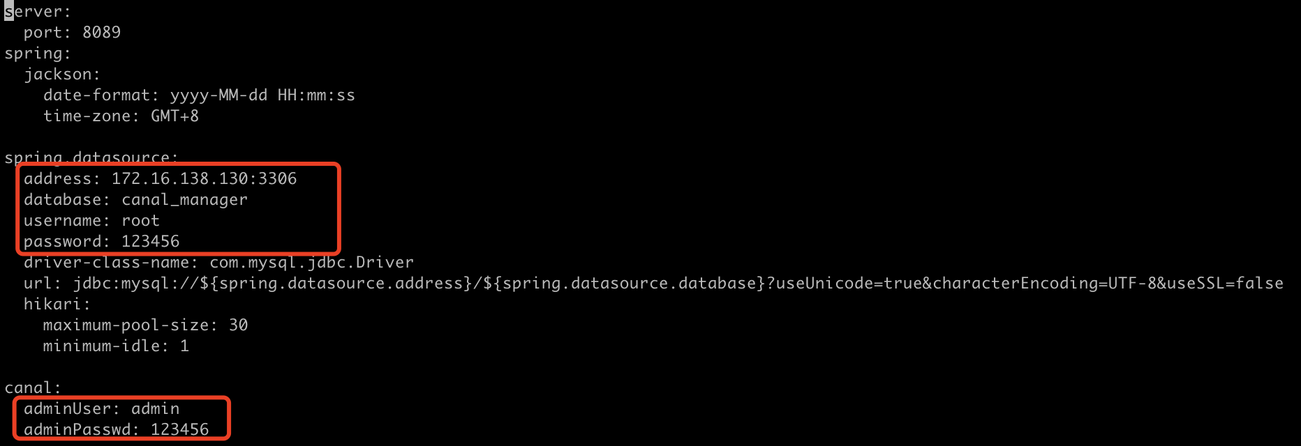 /usr/software/canal-admin/application.yml