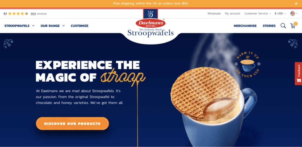 Daelmans Stroopwafels 主页