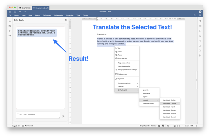 Meet the ZhiPu Copilot Plugin for ONLYOFFICE