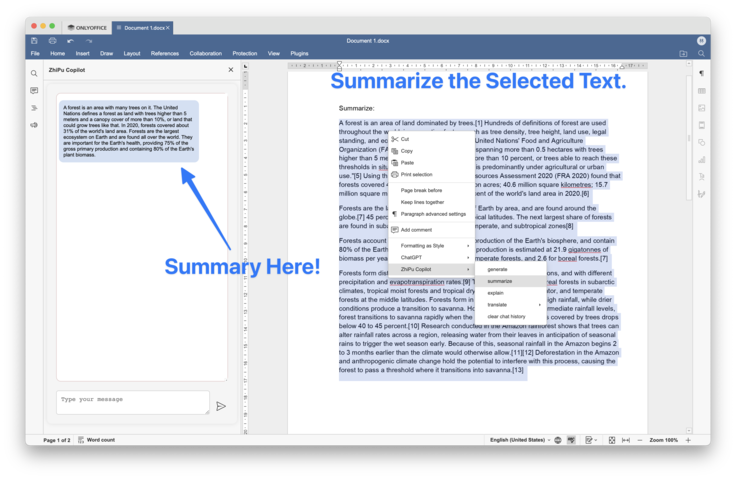 Meet the ZhiPu Copilot Plugin for ONLYOFFICE