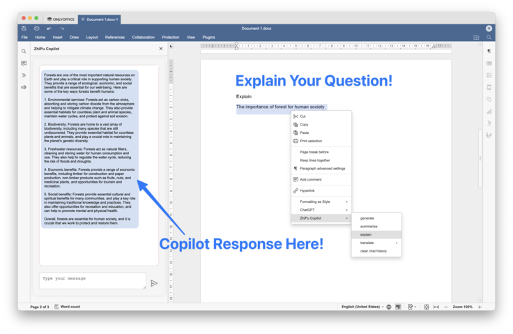 Meet the ZhiPu Copilot Plugin for ONLYOFFICE