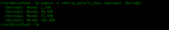 Centos8中迁移逻辑卷Centos8中迁移逻辑卷