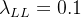 $\lambda_{LL}=0.1$