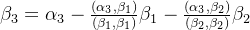 \beta _3=\alpha _3-\frac{(\alpha _3,\beta _1)}{(\beta _1,\beta _1)}\beta _1-\frac{(\alpha _3,\beta _2)}{(\beta _2,\beta _2)}\beta _2