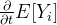 \frac\partial{\partial t}E[Y_i]