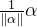 \frac{1}{\left \| \alpha \right \|}\alpha