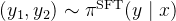 \left(y_{1}, y_{2}\right) \sim \pi^{\mathrm{SFT}}(y \mid x)