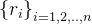 \left \{ r_{i} \right \}_{i=1,2,..,n}