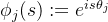 \phi_{j}(s):=e^{i s \theta_{j}}