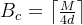 B_{c}=\left\lceil\frac{M}{4 d}\right\rceil