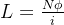 L = \frac{N\phi }{i}