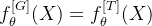 f_{\theta}^{[G]}(X) = f_{\theta}^{[T]}(X)