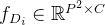 f_{D_{i}}\in\mathbb{R}^{P^{2}\times C}