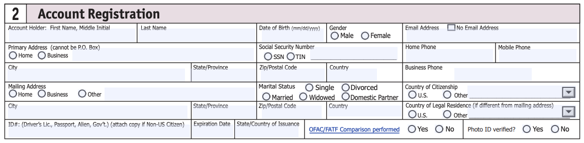 A sample form