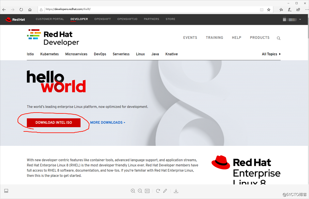 redhat RHEL8.0.0正式版安装教程